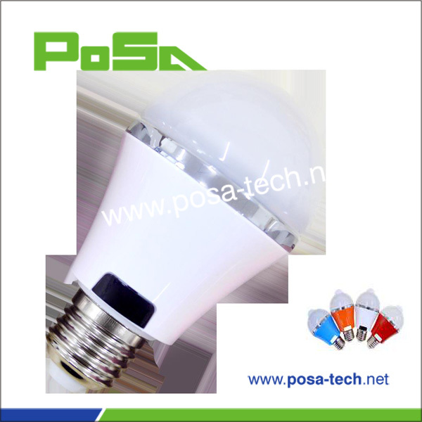 Human body sensor led bulb intelligent controlled 5W (PS-PLB47-5W)