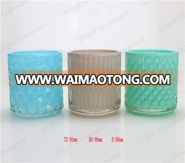 Wholesale decorative custom shape mercury votive glass candle holder