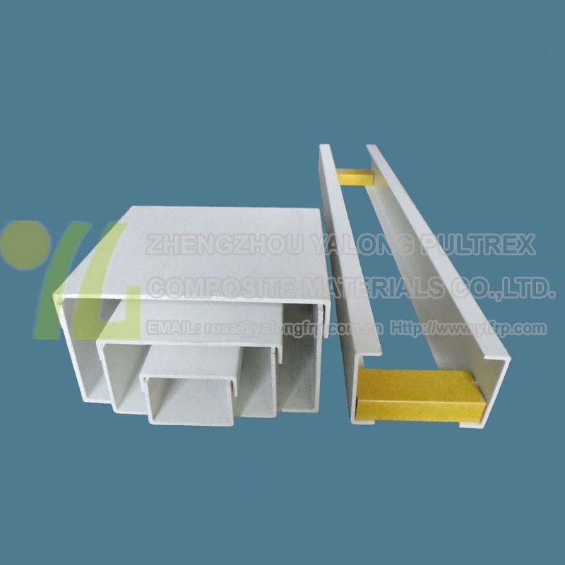 Fiberglass reinforced plastic cable tray with cover, Perforated frp cable tray fiberglass c channel with best price