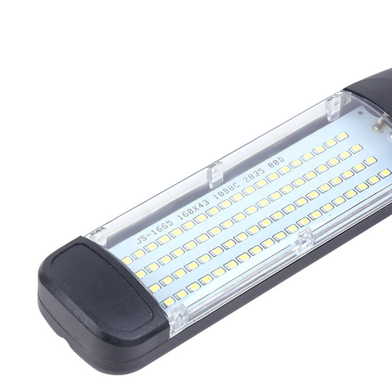 Portable LED Emergency Safety Work Light 80 LED Beads Flashlight Magnetic Car Inspection Repair Handheld Work Lamp