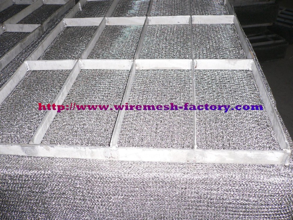 stainless knitted wire mesh steel demister separator