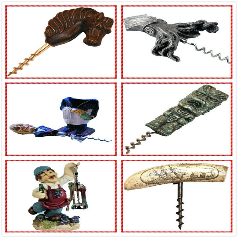 High Quality Personalized Captain Head Resin Custom Wine Corkscrew