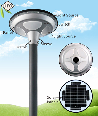 2019 new design product hot sale aluminum outdoor waterproof IP65 15w solar led garden light