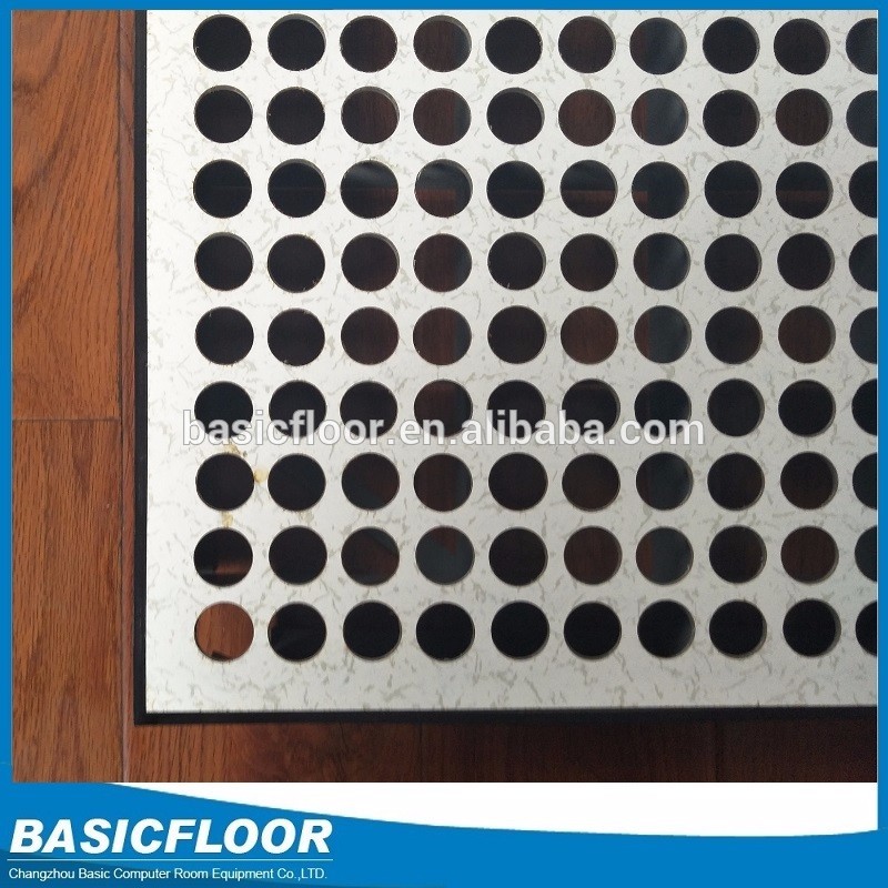 Factory supply anti-static flooring  rate steel perforated raised floor