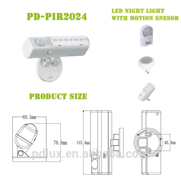 PDLUX 4*4.5 AA Battery Powered mini led sensor light