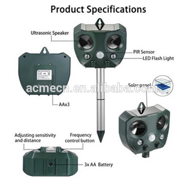 battery powered ultrasonic bird scarer