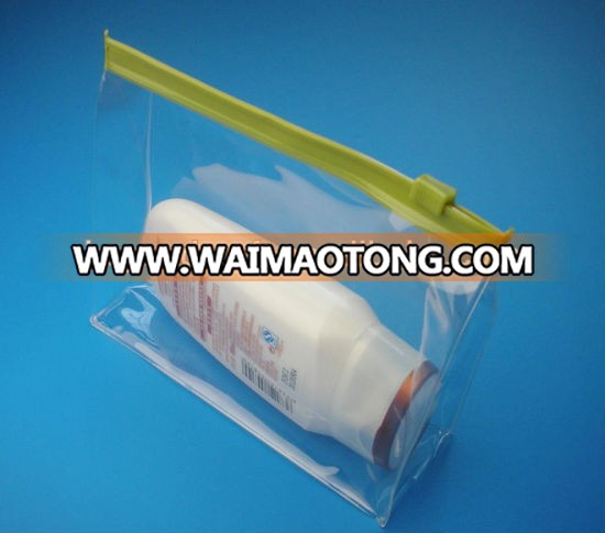 Foldable Clear Plastic PVC Zipper Closure Packaging Bags