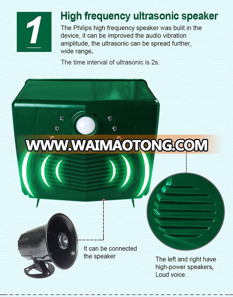 Repel Pest Control Type and cats, dogs. birds, fox, deers and so on Pest Type ultrasonic dogs and cats repeller