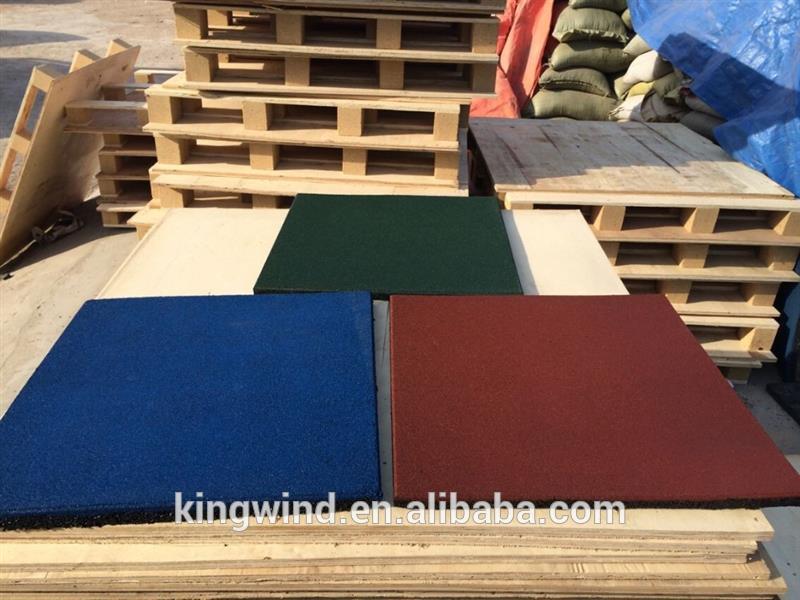 GYM rubber flooring /flag face rubber paver/ rubber tiles