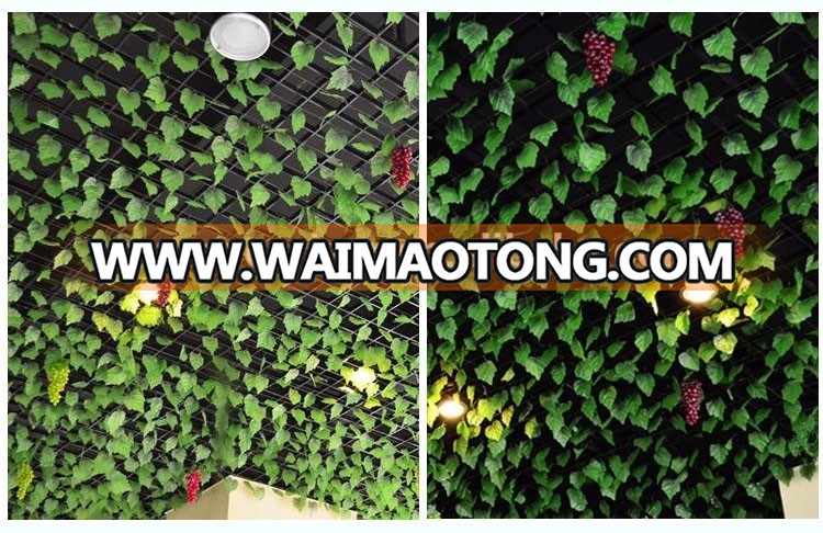 Artificial green grape leaves artificial decorative vines