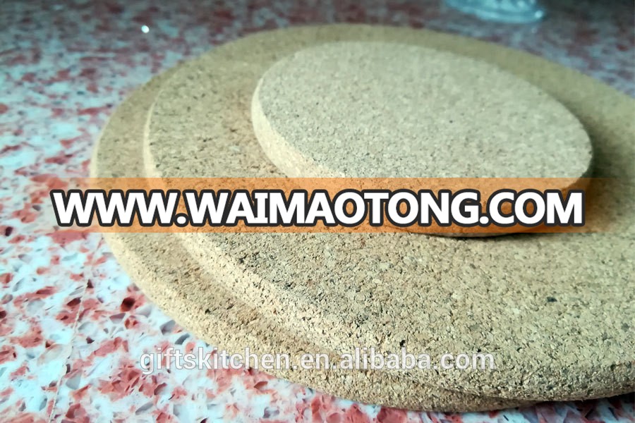 Bulk  Custom   Round Hot Cup Mat/Place Mat /Absorbent Cork Coaster