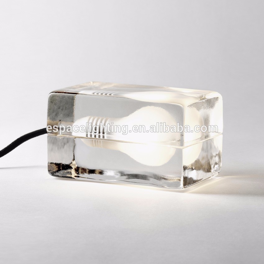 Fancy led G9 holder clear color modern table lamp