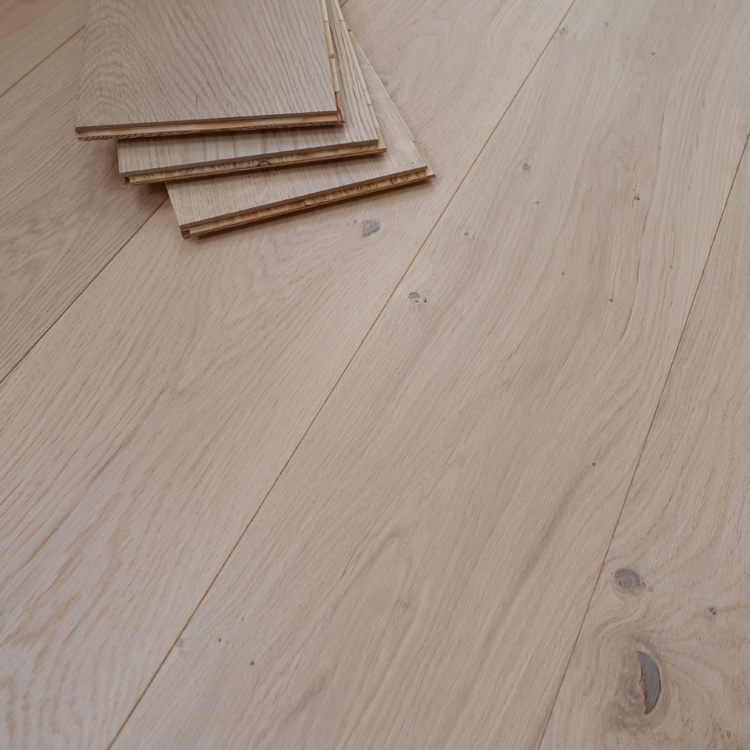 US trendy white color European oak engineered wood floor