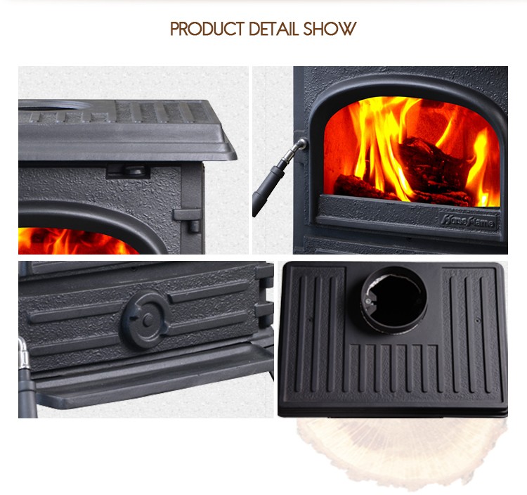 New product cheap cast iron stove doors design wood burning fireplace for sale HF517UB