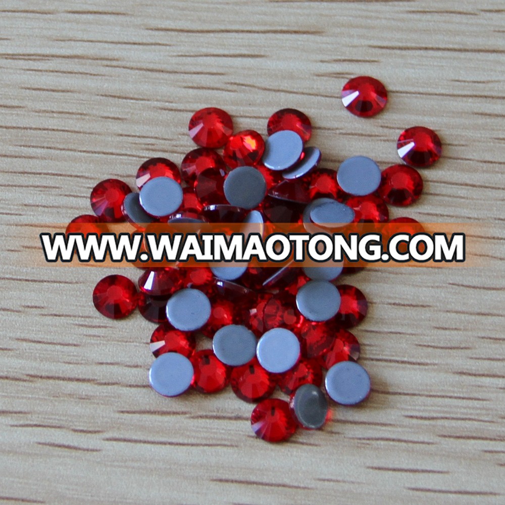 SS30 red color hot fix rhinestone new good quality factory sale flat back rhinestone