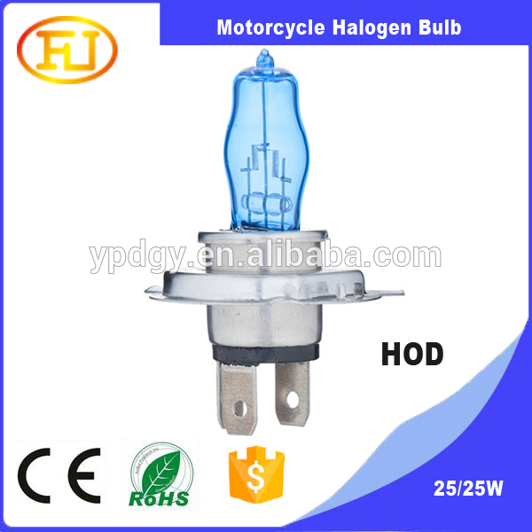 High power low price HOD h4 12v 25/25w bule auto halogen bulb