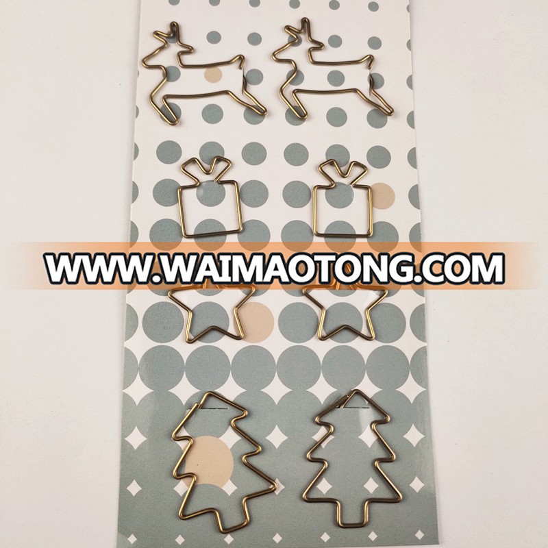 Christmas gifts mixed shaped paper clips