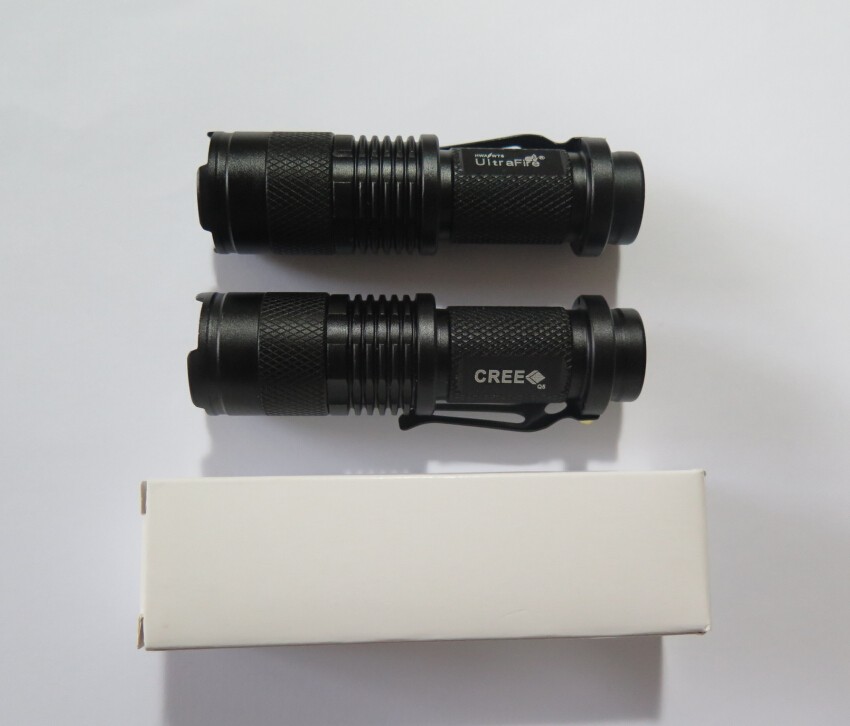 Mini Flash Light  Q5 1200 lumens 3 Modes LED Flashlight Adjustable Focus Lantern Portable Lights Hunting Spotlight AA 14500