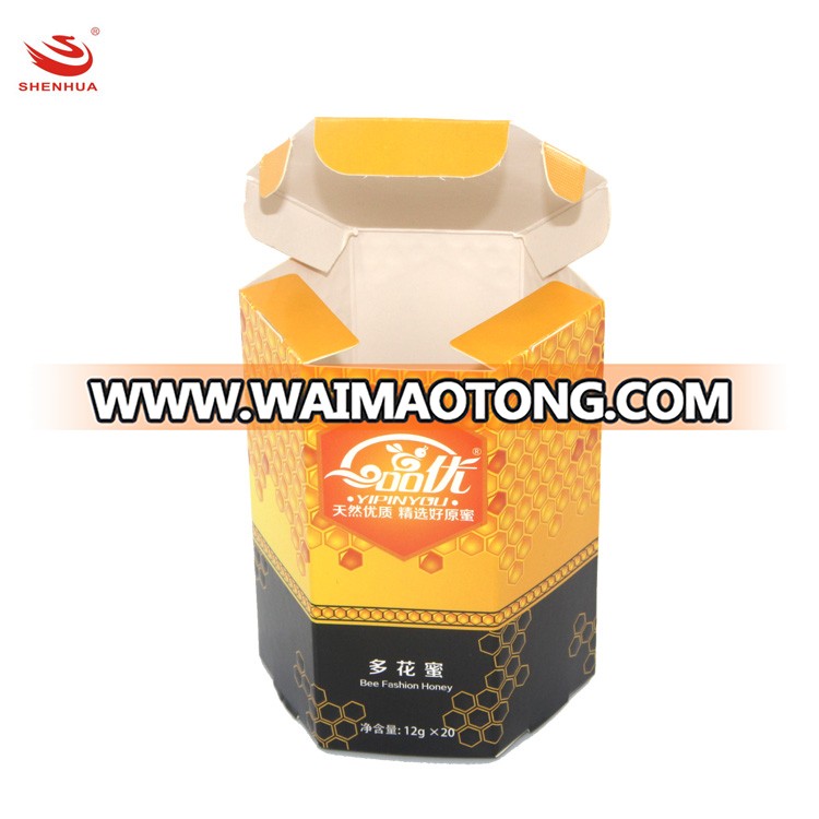 Wholesale Custom Paper Hexagon Gift Honey Box Packaging Boxes