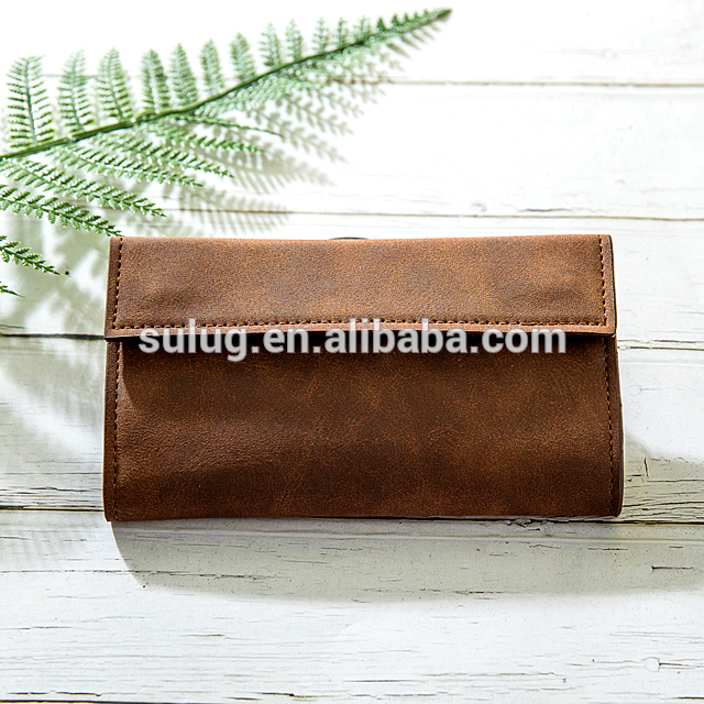 High quality customized golden Wallet Leather tobacco pouch case rolling cigarettesoft pu leather tobacco pouch