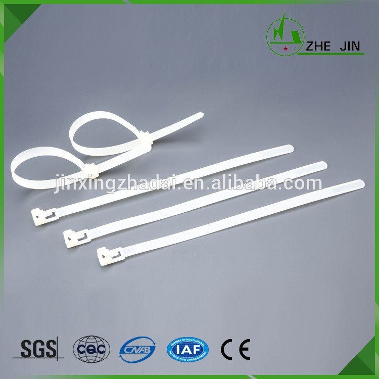 Zhe Jin China Factory Professional Made Releasable Printed Plastic Nylon Cable Tie