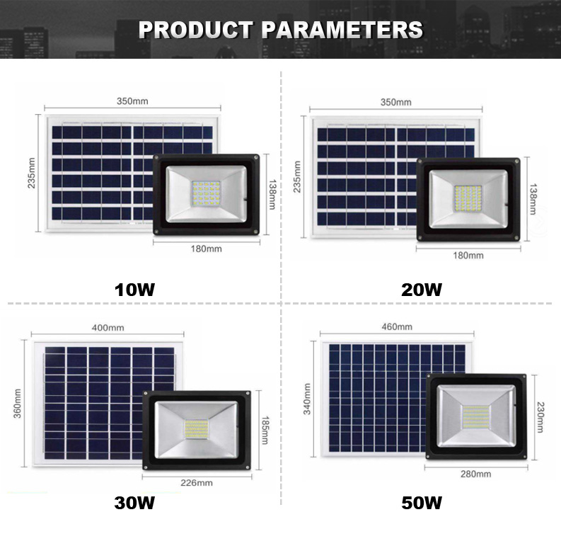 hot sale cheap solar sensor flood light led 10w