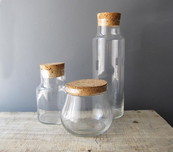 glass apothecary jar cork lid