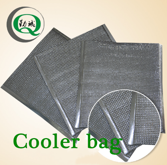 Anti-heat foil liner cooler bags for shipping goods