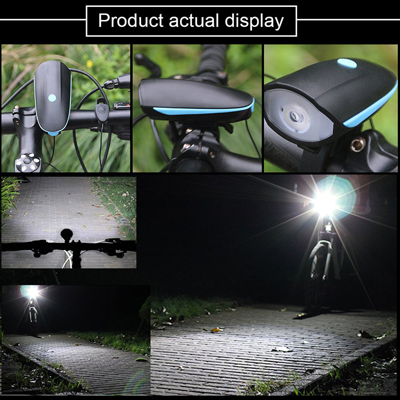 Super Bright USB Rechargeable LED bike front light Speaker bicycle light