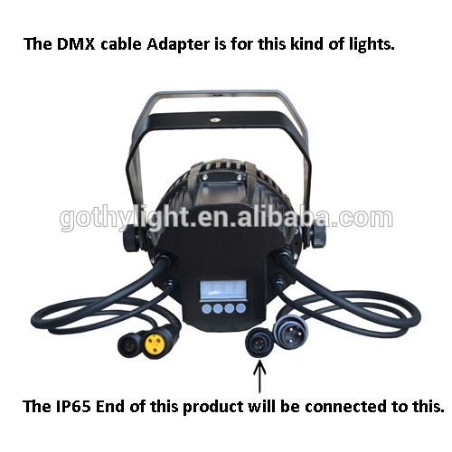 Waterproof DMX Cable Adapter For IP65 Stage Lights IP65 to IP20 DMX Signal Cable