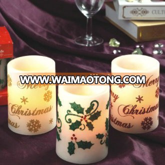 C501 3"cheap real wax led candle