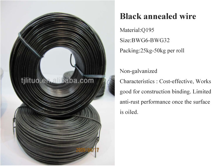 High quality soft annealed black iron binding wire/Building material iron wire rod