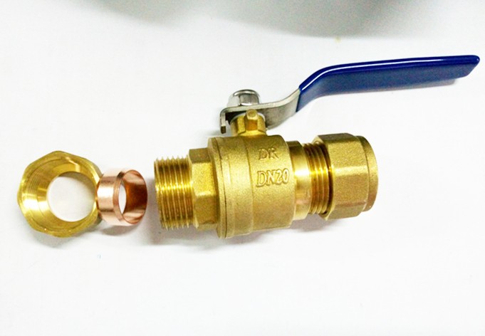 low price Brass PP-R Ball Valve Brass Ball Valve Chrome Nickel Plated Brass  With Double Union discount