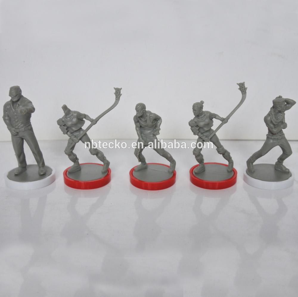 Plastic 3D customized board game miniatures table game figures