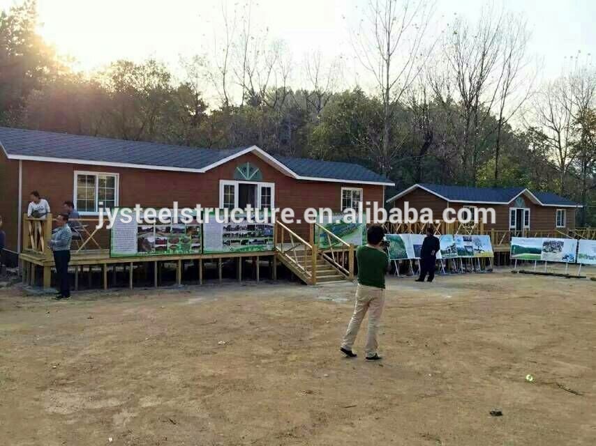 fully furnished light steel structure wooden villa