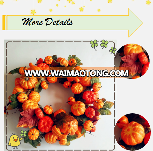 Autumn Harvest Pumpkin Decorative Wreaths