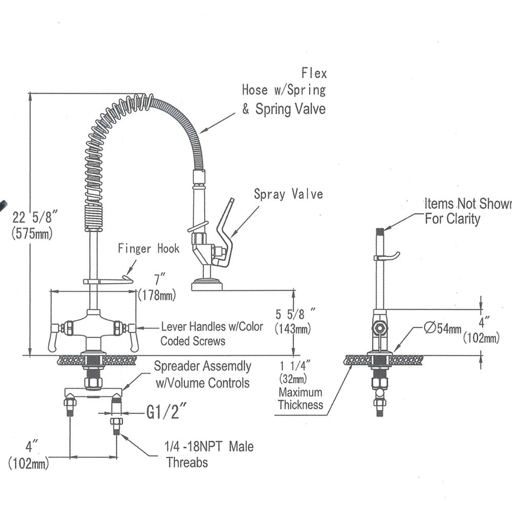 Contemporary Deck Mount Single Handle Pull Out Spray Commercial Mini Pre Rinse Kitchen Dishwasher Faucet Pull Out Spray