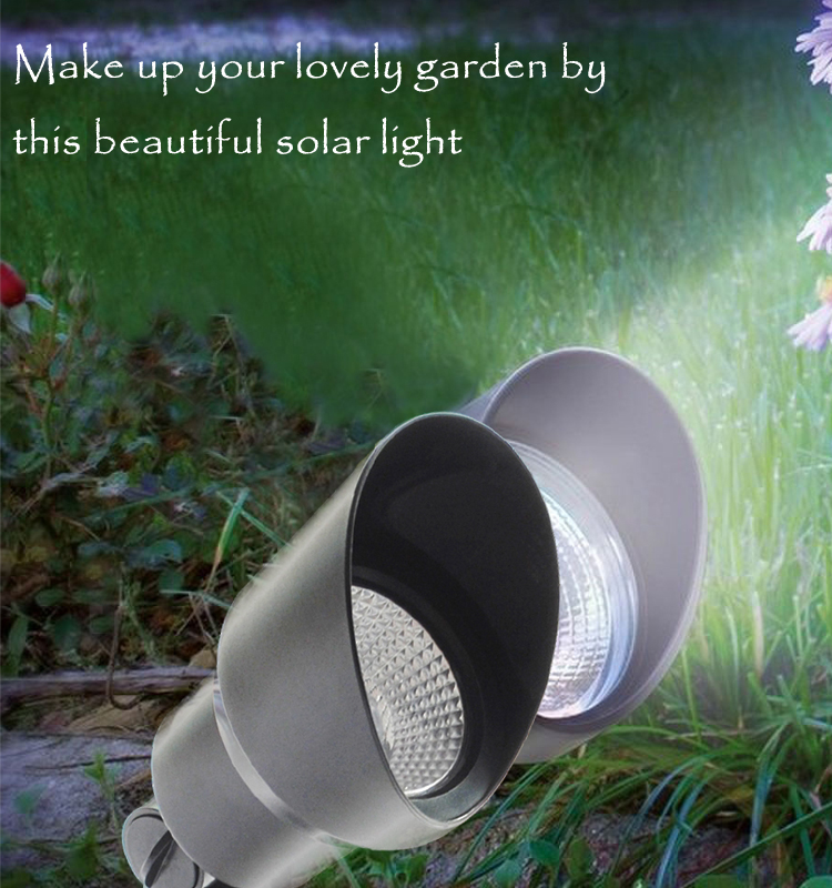 Solar Powered LED Spot Lamp with CE ROHS FCC