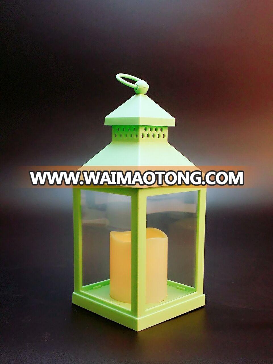 Chinese classic plastic geometric antique candle lantern