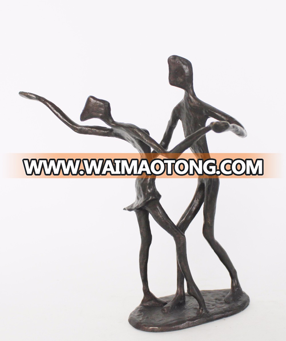 new products bronze sculpture decorative fishing statue for sale