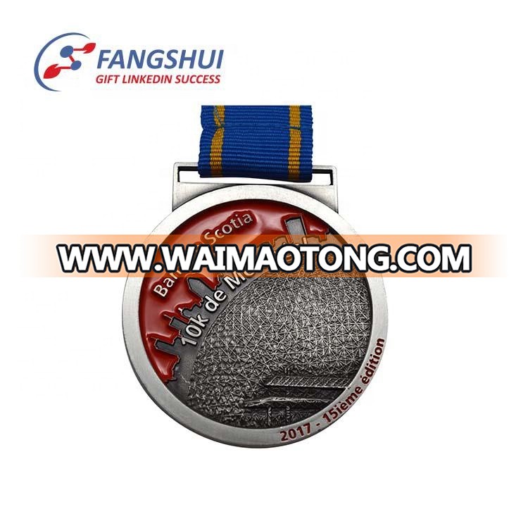 Oem zinc alloy sticker epoxy race winner trophie commemorative honor medal miraculous metal medal