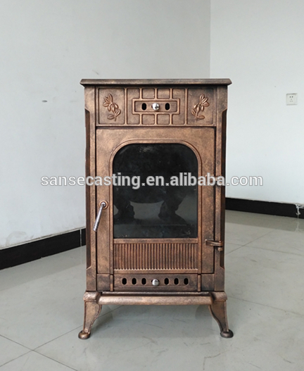 cast iron burner stove, wood heating stove BSC336-2