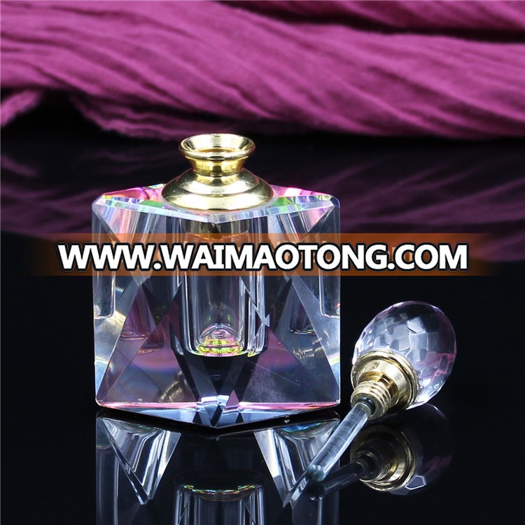 10ml square perfume glass bottle factory crystal oil bottle