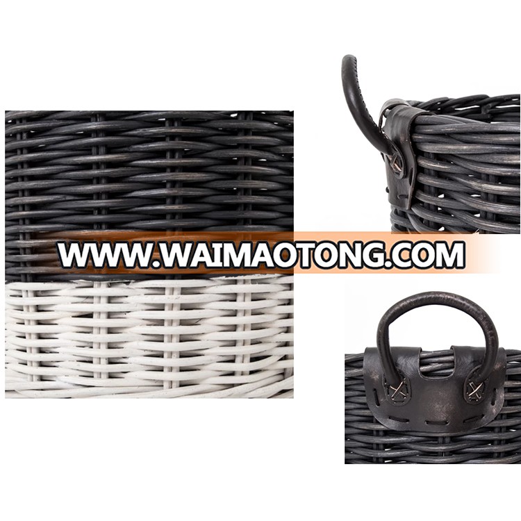 wholesale round woven hamper baskets wicker laundry basket