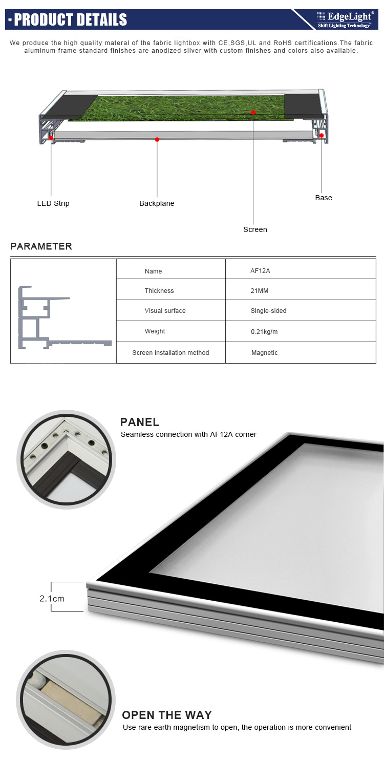 subway bus shelter frame  photography advertising led light box