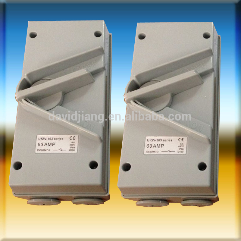 1P UKW Series Weatherproof Enclosed Isolator Switch