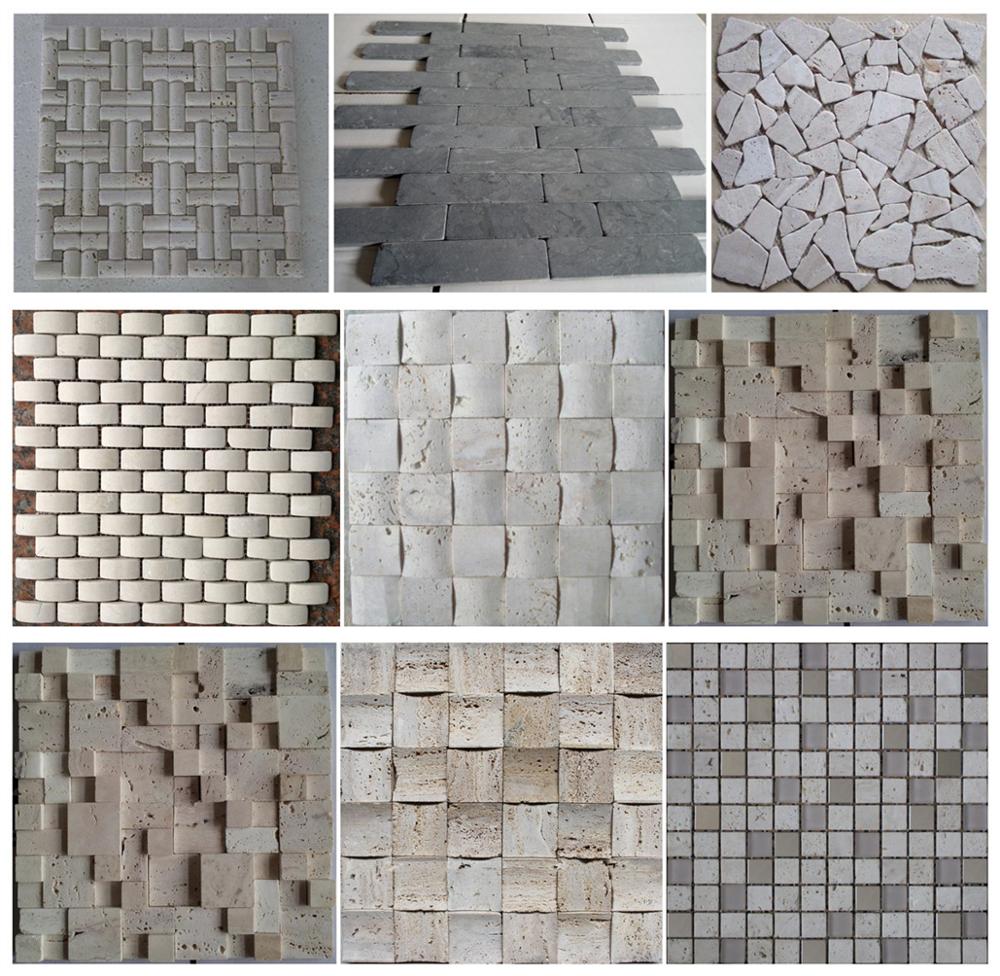 3D Arched Travertine Mosaic Tiles