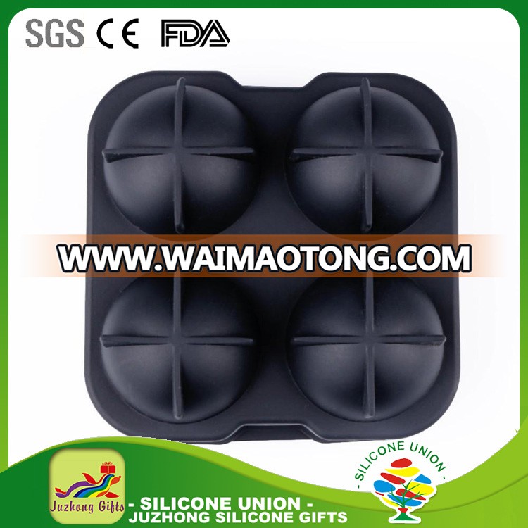 Food Grade silicone ice ball mold,custom logo printing silicone ice cube trays