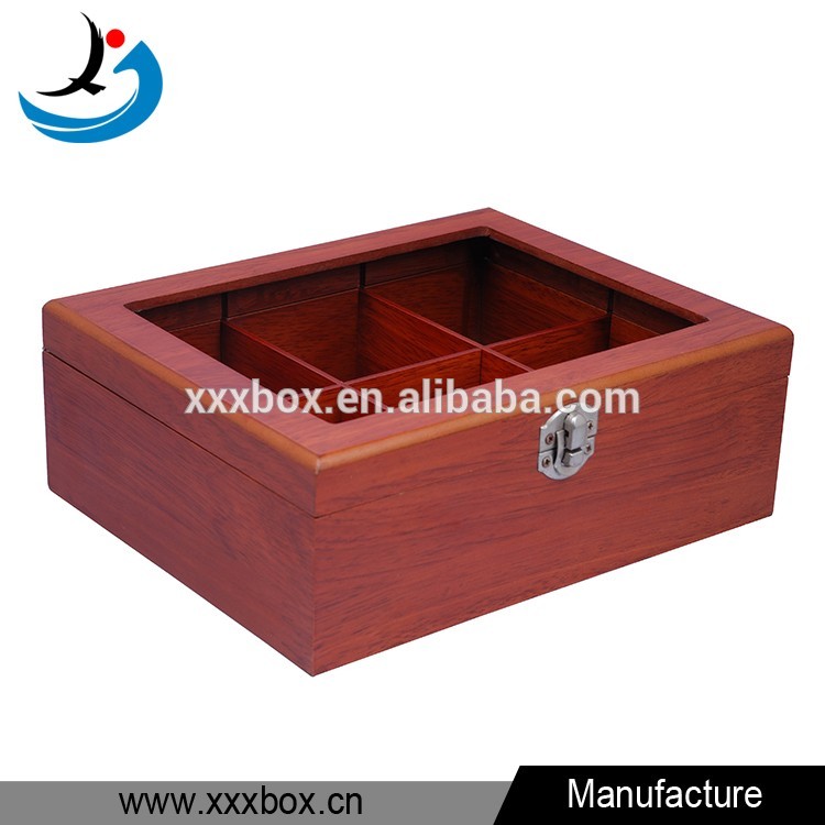 high quality lacquer painting tea chest wooden box