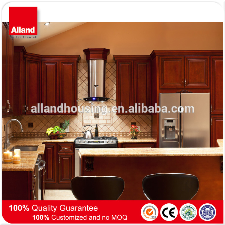 High-end Kitchen Furniture Luxury Solid Wood Kitchen Cabinets For Sale